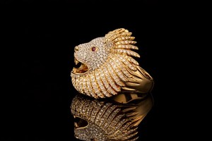 แหวนหัวสิงโตสุดหรู เงินแท้ 925 ประดับเพชรโมอิสซาไนต์ แหวนดีไซน์สัตว์สำหรับผู้ชาย สไตล์ฮิปฮอป ประดับเพชรเต็มวง ของขวัญเครื่องประดับ - Product Image 5