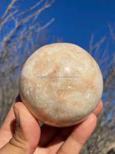 Esfera de Cristal Tallada de Alta Calidad, Color Durazno, para Feng Shui, Decoración del Hogar, Meditación, Gemas de Ágata, Empaque Premium - Product Image 3