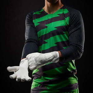 Elite Black Professional Goalkeeper Gloves For Football Soccer Designed Ultra <b>Grip</b> Smooth LaTeX Palm For Maximum Ball <b>Control</b> - Product Image 6