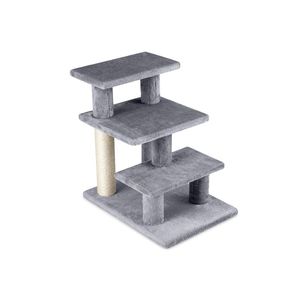 Alberi per Gatti a 3 Livelli per Interni con Tiragraffi e Scale Comode per il Divertimento Felino - Product Image 2