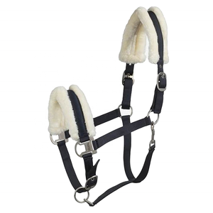 Cabestro de cabeza ecuestre de caballo de alta calidad, correas de nailon PP acolchadas suaves con hardware de calidad superior y logotipo personalizado - Product Image 1