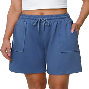 Achetez des shorts pour femmes de haute qualité, au design moderne et personnalisé, avec impression de logo, respirants, en spandex et polyester, séchage rapide - Product Image 3
