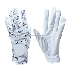 Gant de golf en cuir véritable Cabretta de haute qualité personnalisé pour femmes hommes avec conception d'impression EOM accepté pour un usage sportif - Product Image 1