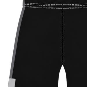 Shorts de rugby gris-noir à taille élastique avec cordon de serrage, légers, pour l'entraînement et les matchs sportifs en équipe - Product Image 3