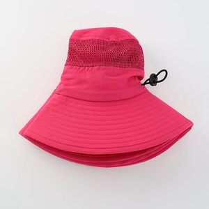 Chapeau Bob Unisexe Gris Clair en Maille Respirante et Nylon Laminé, Style Safari, Broderie 3D, Sangle Réglable, Idéal pour l'Extérieur et l'Été Décontracté - Product Image 2