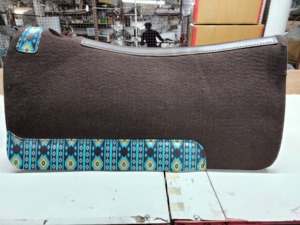 Tapis de selle en feutre de laine Western, couverture de selle de cheval profilée, absorbant les chocs, pour l'équitation sur sentier et ranch - Product Image 5