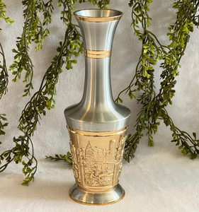 European Style Metal Flower Vase <b>Pot</b> Custom Designed Good Quality Custom Designed Floor Decorative Brass Flower Vase Hot Selling - Product Image 1