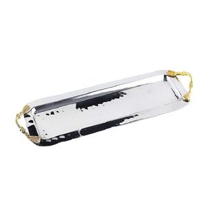 Plateaux de service ovales en laiton moulé, avec poignées en laiton, 10 pièces - Product Image 1