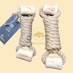 Vente directe HOANG LINH SG Kimy jouet fait main pour animaux de compagnie de haute qualité non toxique longue durée café bois corde à mâcher conçu pour les chiens - Product Image 2