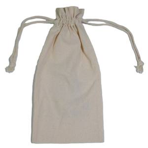 Bolsa con Cordón de Algodón 100% Orgánico, Bolsa de Almacenamiento de Algodón Natural, Reutilizable, Ecológica, Reciclable, para Regalos y Manualidades, MOQ Bajo - Product Image 5