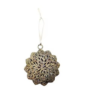 Hanging Pendant Trendy Colorful Metal Snowflake Hanging Ornament <b>Christmas</b> <b>Tree</b> Decoration Modern Festive Home Decor Gift Idea - Product Image 3