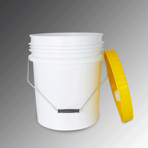 Premium 20 L Virgin PP Plastic Anti-Theft Cylinder Round Multi-Purpose <b>Bucket</b> Silk Screen Printing <b>Paint</b> White Folin Best - Product Image 3