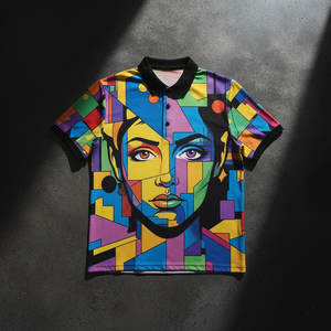 Polo pour homme imprimé DTF – Graphiques de transfert thermique haute résistance pour uniformes de travail robustes et sports d'équipe - Product Image 2