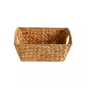 Handwoven <b>Seagrass</b> <b>Storage</b> <b>Baskets</b> for Home Use Water Hyacinth Sundries Organizer - Product Image 3