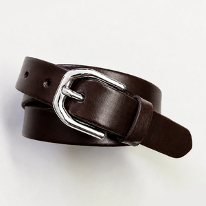 Cinturón de Cuero Genuino Italiano Hecho en Corea, Ancho 25mm, Largo 110cm, HN11 - Product Image 2
