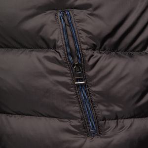 Essentials <b>Men's</b> <b>Lightweight</b> Breathable Water-Resistant Packable Puffer Vest Color Block Hooded <b>Gilet</b> Sleeveless Winter Jacket - Product Image 3