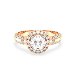 Bague REYES en argent sterling 925 de haute qualité, coupe ronde, 1,38 carat, moissanite certifiée GRA, cadeau de mariage, bijoux pour femmes - Product Image 2