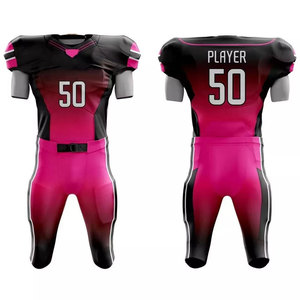 Uniforme de Fútbol Americano Personalizado de Diferentes Estilos y Colores, Premium, 100% Poliéster, Transpirable, de Secado Rápido, Antibacteriano, para Equipos Adultos - Product Image 1