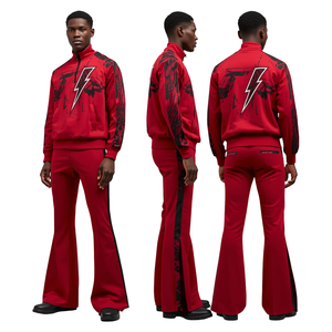 Oferta Caliente: Chándal Acampanado para Hombre con Estampado Thunder Puff, Ropa Deportiva de Moda a Precio Mayorista - Product Image 4