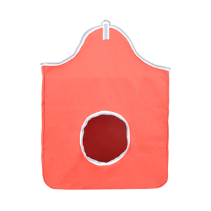 Red <b>Canvas</b> Horse Hay Bag Slow Feed Durable Hay Feeder Round Opening Stable Feeding Bag Heavy Duty Horse Use Bag - Product Image 5