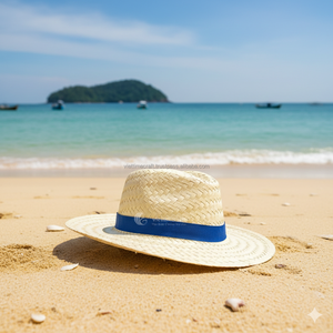 Sombrero de Paja para Playa con Protección Solar y Ala Ancha, Proveedor de Vietnam, Fabricante de Vietnam, Sombrero de Paja para Playa con Ala Ancha - Product Image 4