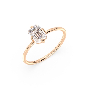 Bagues REYES Best Seller en argent sterling 925 plaqué or 14 carats et rhodium, certifiées GRA, en moissanite, cadeau idéal pour femme - Product Image 1