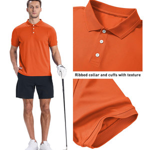 Nouveau design optimal, jersey tricoté solide pour chemise homme, manches courtes, haute qualité, logo personnalisé, séchage rapide, polyester/coton, vêtements décontractés - Product Image 4