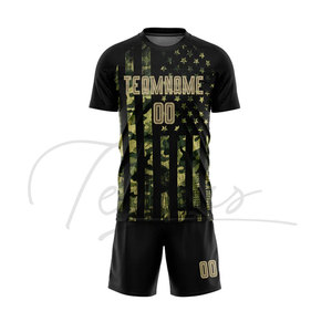 Comfortable and Breathable Adult Size <b>Men</b> Soccer Uniform 100% Top High Quality Solid Color <b>Men</b> Soccer Uniform - Product Image 1