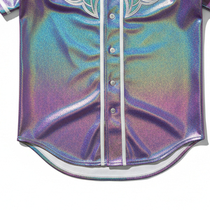 Camisetas de béisbol personalizadas de alta calidad de fábrica OEM al por mayor, uniformes con botones y rayas en blanco para promoción. - Product Image 5