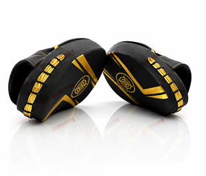 นวมซ้อมมวยไทย MMA หนังพรีเมียม สำหรับฝึกซ้อมต่อยและเตะ  แบบโค้ง - Product Image 3