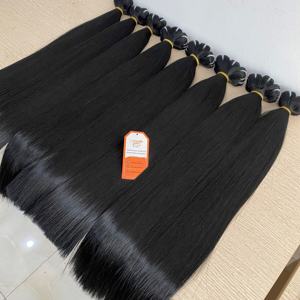 Paquets de tissage de cheveux raides crus vierges vietnamiens cuticule cheveux alignés vente en gros d'extensions de cheveux humains naturels - Product Image 5
