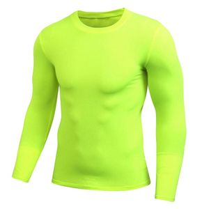 Camiseta de Compresión Unisex para Fútbol, Baloncesto, Entrenamiento, Manga Larga, Spandex, Poliéster, Antibacteriana, Cuello Redondo, Absorbe el Sudor - Product Image 3