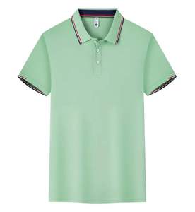 Camiseta Polo de Manga Corta para Hombre, Cómoda, Moderna, Tejida, con Patrón Sólido, Estilo Casual, de Algodón, Calidad al por Mayor - Product Image 1