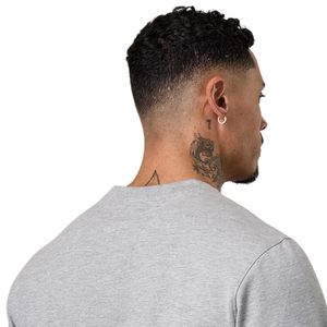 <b>Mens</b> Light <b>Grey</b> Lightweight Crewneck Sweatshirt Casual <b>Fleece</b> Pullover Winter Streetwear Fashion Top - Product Image 4
