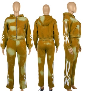 Custom Hooded Casual Solid Acid Wash <b>Tracksuit</b> Set for Athletes Built for Comfort Movement and Stylish Washed Fabric Design - Product Image 4