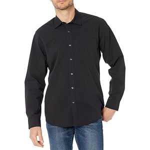 Chemise Formelle Homme à Manches Longues avec Logo Personnalisé 100% Coton Respirant Sergé Uniforme de Bureau Professionnel Haute Qualité Vente en Gros - Product Image 4