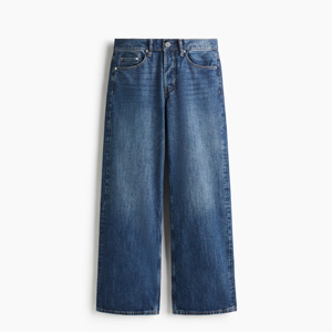 Jeans en denim coupe droite décontractée pour hommes et femmes, pantalon décontracté ample et confortable, mode streetwear, à porter au quotidien - Product Image 5