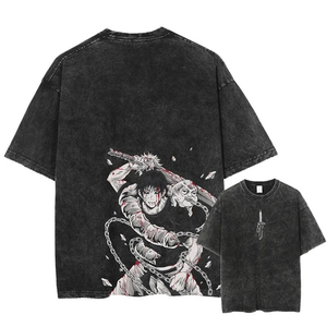 เสื้อยืดทรงหลวมสำหรับผู้ชาย พิมพ์ลายด้วยความร้อน ปรับแต่งได้เต็มที่ เนื้อผ้านุ่ม ระบายอากาศดี แขนสั้น ผ้าฝ้าย 100% - Product Image 4