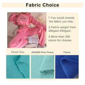 ชุดเซ็ตสเวตสูทลำลองสีชมพูแบบโอเวอร์ไซส์สำหรับคนท้อง แขนยาว ผ้าฟลีซ ผ้าฝ้าย - Product Image 2