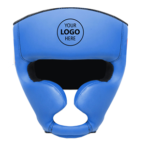 Casque de boxe en PU rouge personnalisable pour adultes avec placement du logo - Product Image 3
