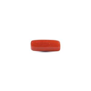Loose Red Coral Gemstone 7.05 Carat Oval Cut Calibrated for Fine Jewelry - Product Image 2