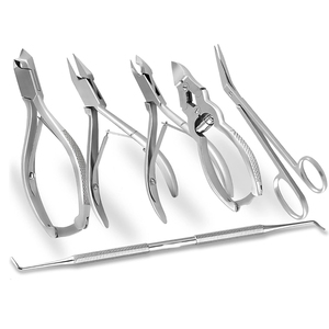 Juego de Herramientas Quirúrgicas de Podología al por Mayor OEM, Reutilizables, con Logotipo Personalizado, de Acero Inoxidable, 6 Piezas, Kit de Instrumentos de Quiropodia - Product Image 1