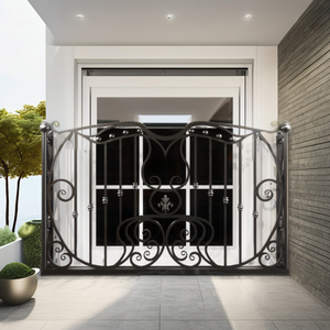 Balustrades de balcon en acier, balustrades de balcon modernes en fer forgé, balustrades de balcon décoratives, durables, extérieures, design personnalisé - Product Image 1