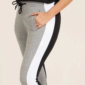 Pantalon de survêtement pour femme de haute qualité, coupe droite, en toile, taille élastique, taille haute, style évasé, respirant, confortable, OEM - Product Image 6