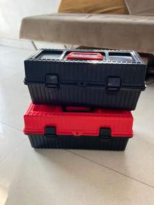 Suministro al por mayor de caja de herramientas de plástico resistente de color personalizado con bandeja organizadora extraíble disponible al precio de mercado más bajo - Product Image 3