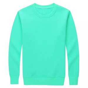 Sweat-shirt à col rond jaune pour homme, manches régulières, tricoté, couleur unie, vêtement d'hiver, 100% coton, respirant, 300g, anti-rétrécissement - Product Image 1
