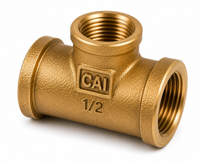 Conexión en T de Acero Inoxidable 316 Forjado, Rosca NPT Hembra de 1/2 pulgada, Resistente a la Corrosión, para Sistemas de Suministro de Agua - Product Image 1
