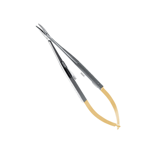 Micro Curved Castro Perma Sharp Needle <b>Holder</b> 14 cm Surgical Dental Instrument Stainless Steel Precision Suturing Tool Kit - Product Image 3