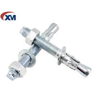 Ancre à coin en acier au carbone de qualité 4.8/8.8, galvanisée à chaud, pour béton, support solaire personnalisé, vente directe usine