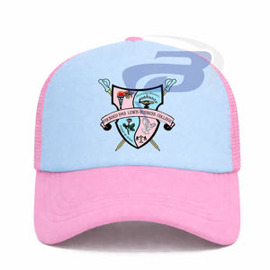 Gorra Trucker con Impresión 3D de la Hermandad Gamma Phi Delta - Diseño Verde y Rosa de Primera Calidad, Gorra Trucker GPD - Product Image 1